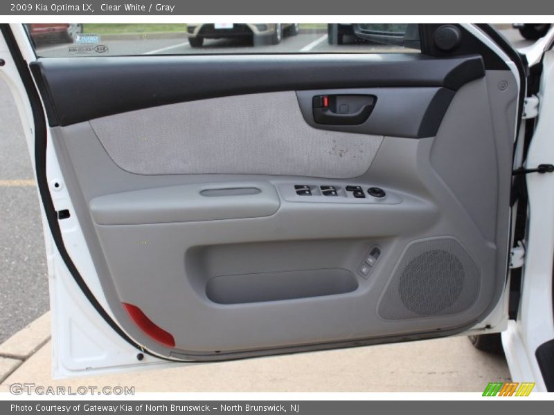 Clear White / Gray 2009 Kia Optima LX