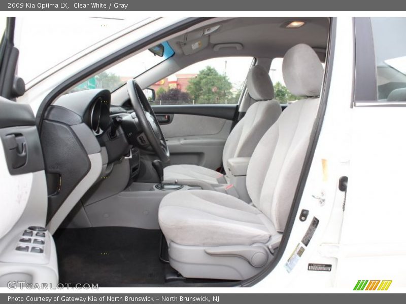 Clear White / Gray 2009 Kia Optima LX
