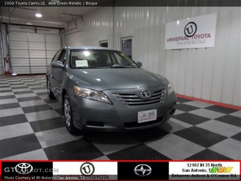 Aloe Green Metallic / Bisque 2009 Toyota Camry LE