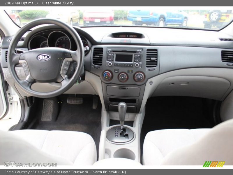 Clear White / Gray 2009 Kia Optima LX