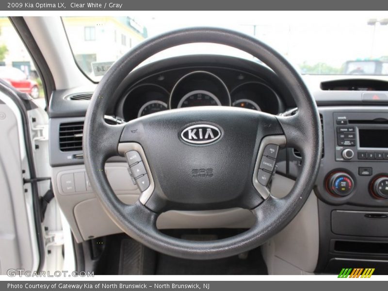 Clear White / Gray 2009 Kia Optima LX