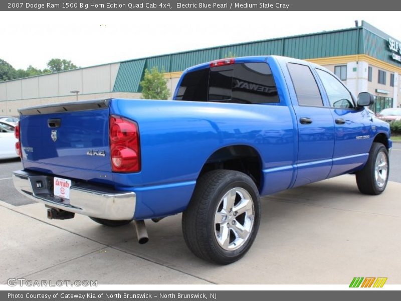 Electric Blue Pearl / Medium Slate Gray 2007 Dodge Ram 1500 Big Horn Edition Quad Cab 4x4