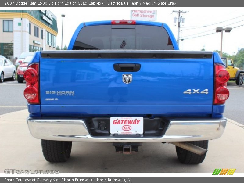Electric Blue Pearl / Medium Slate Gray 2007 Dodge Ram 1500 Big Horn Edition Quad Cab 4x4