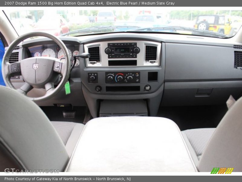 Electric Blue Pearl / Medium Slate Gray 2007 Dodge Ram 1500 Big Horn Edition Quad Cab 4x4