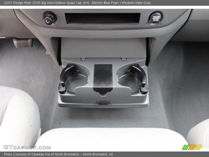 Electric Blue Pearl / Medium Slate Gray 2007 Dodge Ram 1500 Big Horn Edition Quad Cab 4x4