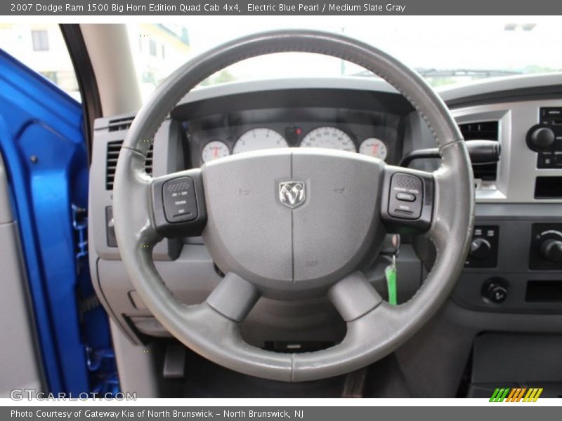 Electric Blue Pearl / Medium Slate Gray 2007 Dodge Ram 1500 Big Horn Edition Quad Cab 4x4