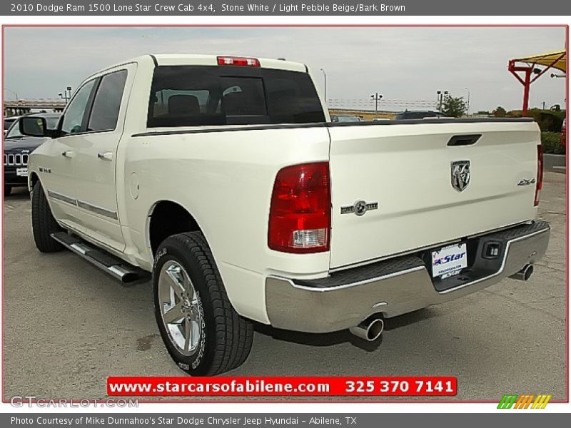 Stone White / Light Pebble Beige/Bark Brown 2010 Dodge Ram 1500 Lone Star Crew Cab 4x4