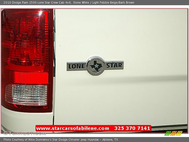 Stone White / Light Pebble Beige/Bark Brown 2010 Dodge Ram 1500 Lone Star Crew Cab 4x4