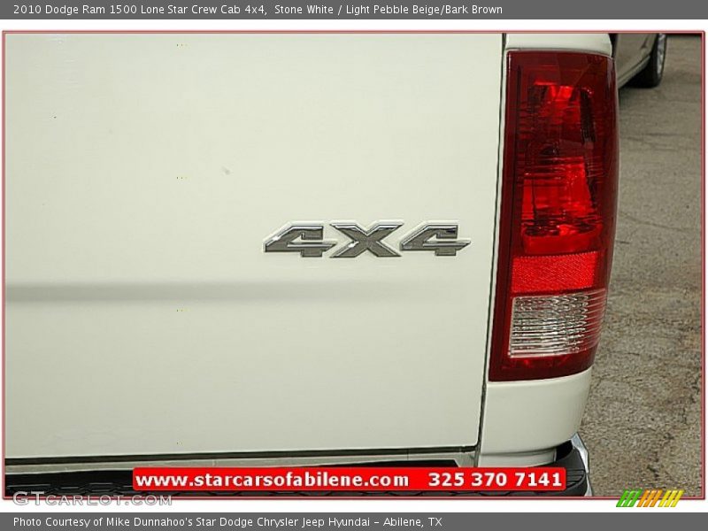 Stone White / Light Pebble Beige/Bark Brown 2010 Dodge Ram 1500 Lone Star Crew Cab 4x4