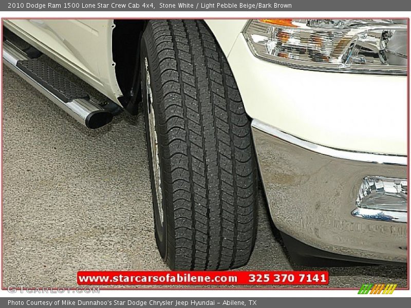 Stone White / Light Pebble Beige/Bark Brown 2010 Dodge Ram 1500 Lone Star Crew Cab 4x4