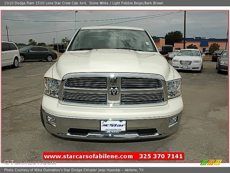 Stone White / Light Pebble Beige/Bark Brown 2010 Dodge Ram 1500 Lone Star Crew Cab 4x4
