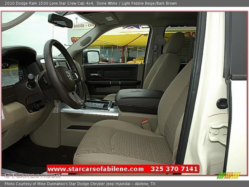 Stone White / Light Pebble Beige/Bark Brown 2010 Dodge Ram 1500 Lone Star Crew Cab 4x4