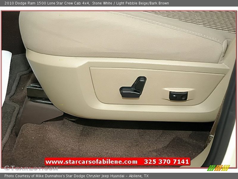 Stone White / Light Pebble Beige/Bark Brown 2010 Dodge Ram 1500 Lone Star Crew Cab 4x4