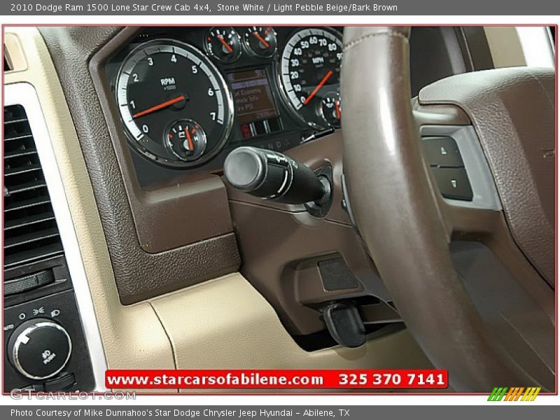 Stone White / Light Pebble Beige/Bark Brown 2010 Dodge Ram 1500 Lone Star Crew Cab 4x4