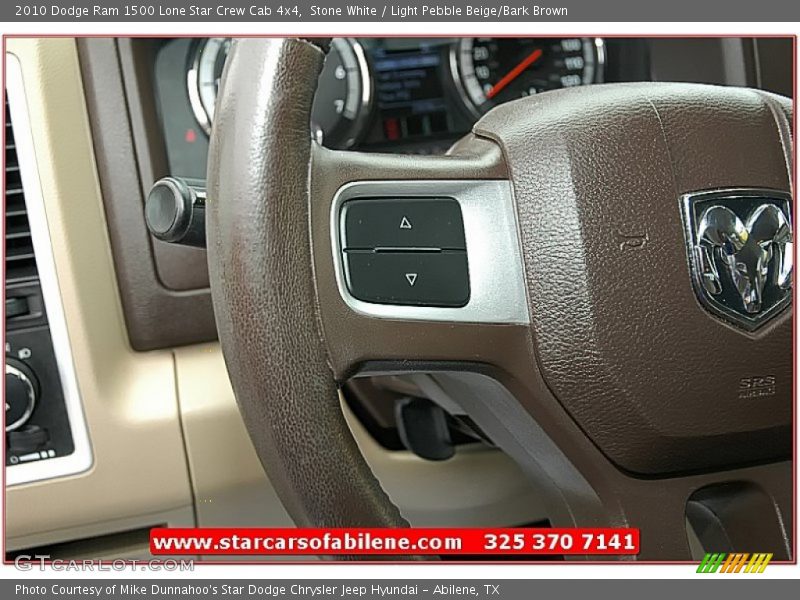 Stone White / Light Pebble Beige/Bark Brown 2010 Dodge Ram 1500 Lone Star Crew Cab 4x4