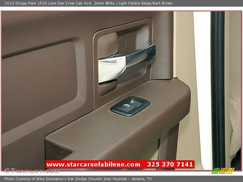 Stone White / Light Pebble Beige/Bark Brown 2010 Dodge Ram 1500 Lone Star Crew Cab 4x4