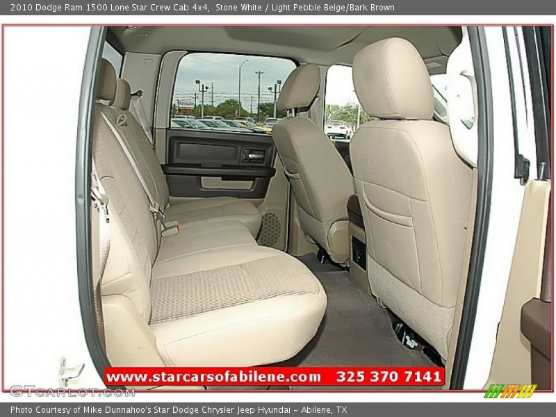 Stone White / Light Pebble Beige/Bark Brown 2010 Dodge Ram 1500 Lone Star Crew Cab 4x4