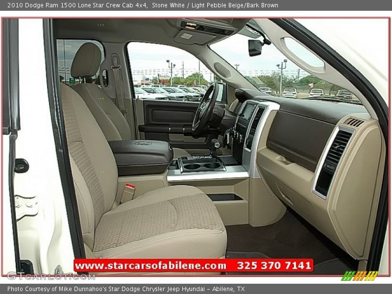 Stone White / Light Pebble Beige/Bark Brown 2010 Dodge Ram 1500 Lone Star Crew Cab 4x4