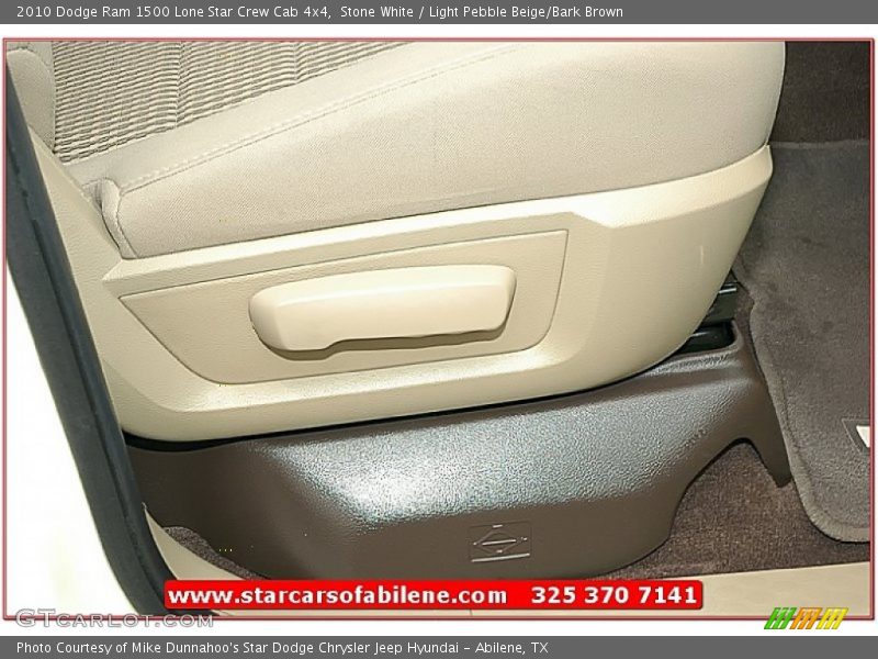 Stone White / Light Pebble Beige/Bark Brown 2010 Dodge Ram 1500 Lone Star Crew Cab 4x4