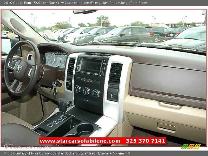 Stone White / Light Pebble Beige/Bark Brown 2010 Dodge Ram 1500 Lone Star Crew Cab 4x4