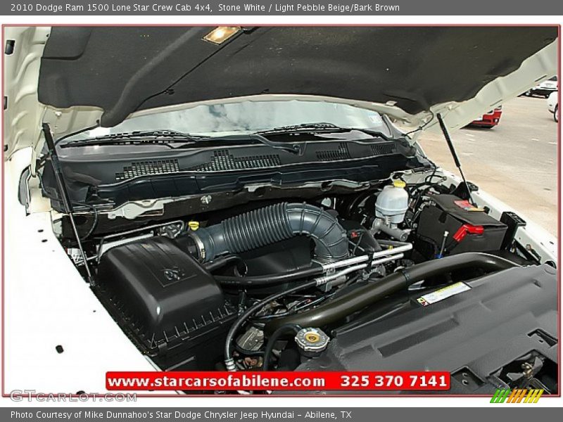 Stone White / Light Pebble Beige/Bark Brown 2010 Dodge Ram 1500 Lone Star Crew Cab 4x4