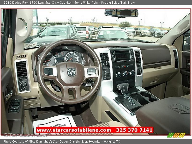 Stone White / Light Pebble Beige/Bark Brown 2010 Dodge Ram 1500 Lone Star Crew Cab 4x4