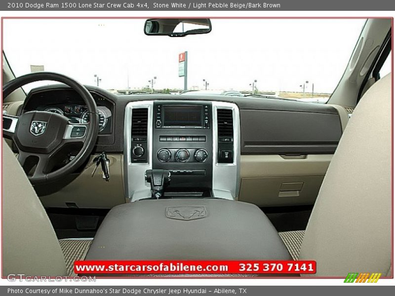 Stone White / Light Pebble Beige/Bark Brown 2010 Dodge Ram 1500 Lone Star Crew Cab 4x4