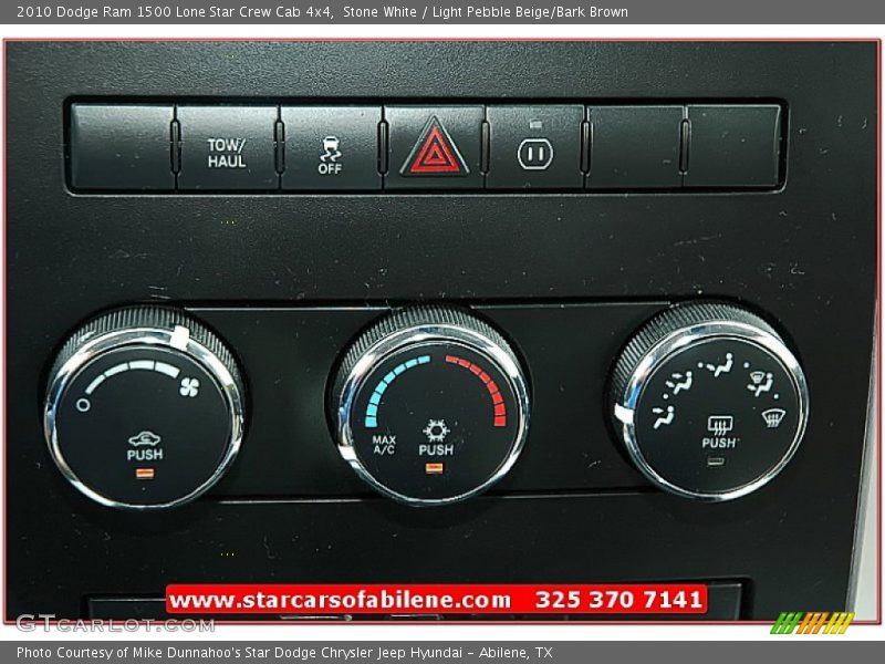 Stone White / Light Pebble Beige/Bark Brown 2010 Dodge Ram 1500 Lone Star Crew Cab 4x4
