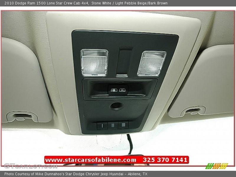 Stone White / Light Pebble Beige/Bark Brown 2010 Dodge Ram 1500 Lone Star Crew Cab 4x4