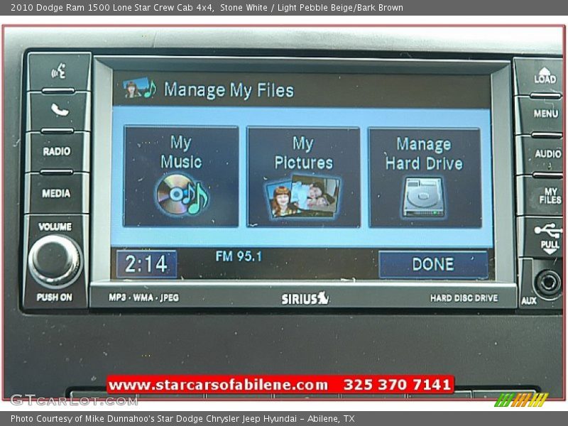 Stone White / Light Pebble Beige/Bark Brown 2010 Dodge Ram 1500 Lone Star Crew Cab 4x4