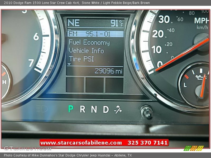 Stone White / Light Pebble Beige/Bark Brown 2010 Dodge Ram 1500 Lone Star Crew Cab 4x4