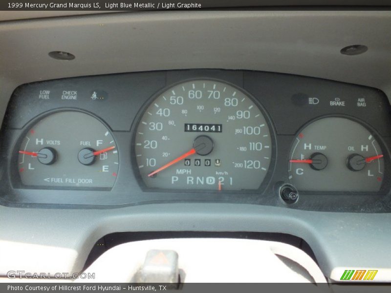 Light Blue Metallic / Light Graphite 1999 Mercury Grand Marquis LS