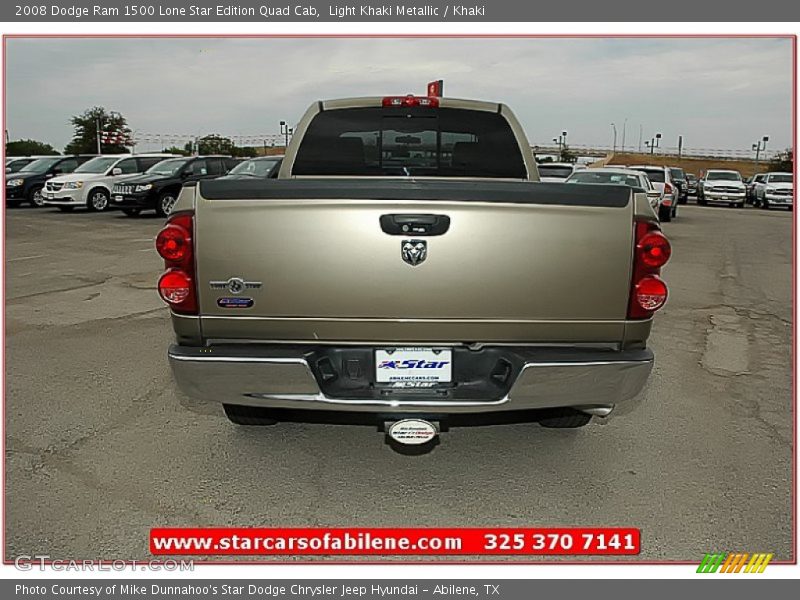 Light Khaki Metallic / Khaki 2008 Dodge Ram 1500 Lone Star Edition Quad Cab