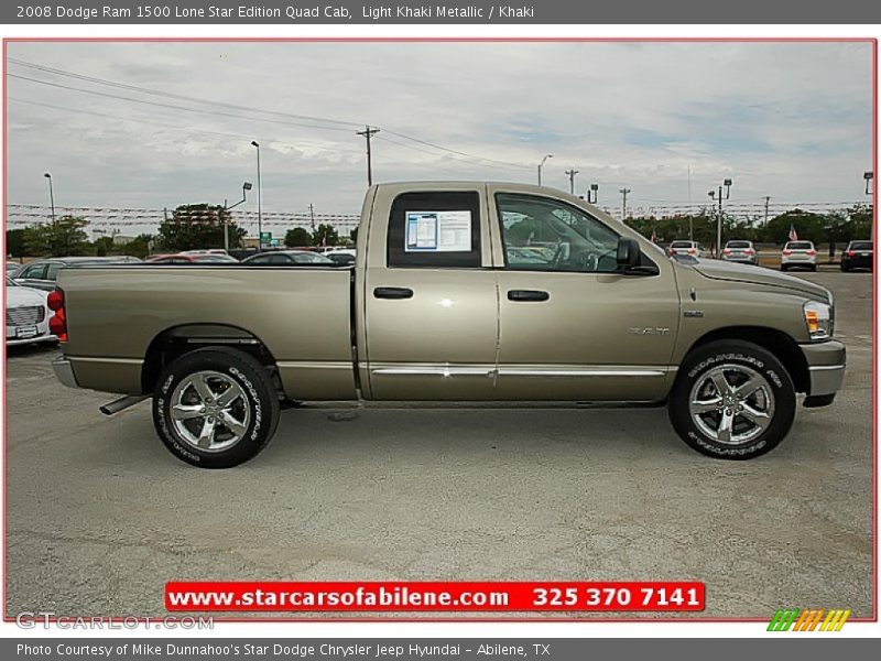 Light Khaki Metallic / Khaki 2008 Dodge Ram 1500 Lone Star Edition Quad Cab