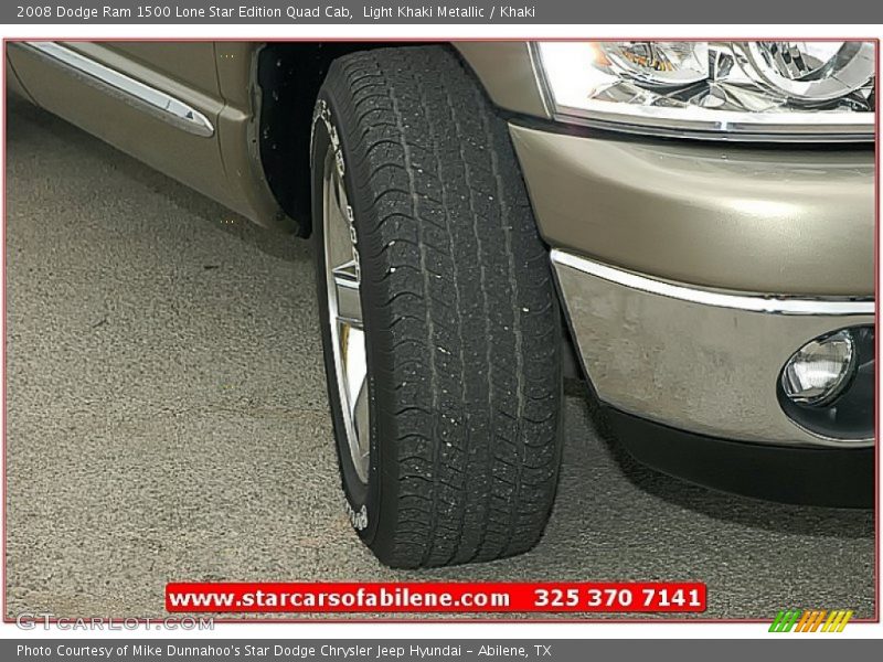 Light Khaki Metallic / Khaki 2008 Dodge Ram 1500 Lone Star Edition Quad Cab
