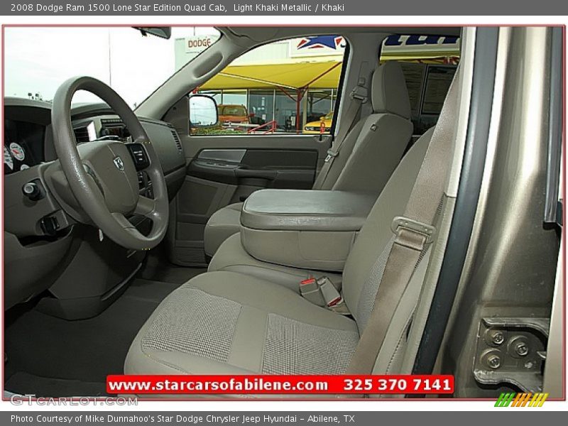 Light Khaki Metallic / Khaki 2008 Dodge Ram 1500 Lone Star Edition Quad Cab