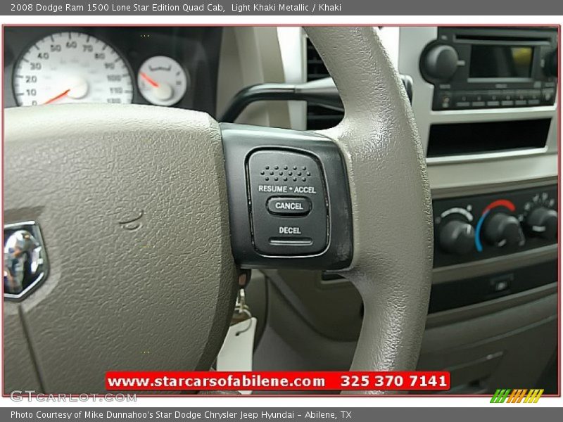 Light Khaki Metallic / Khaki 2008 Dodge Ram 1500 Lone Star Edition Quad Cab