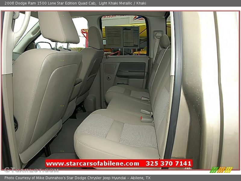 Light Khaki Metallic / Khaki 2008 Dodge Ram 1500 Lone Star Edition Quad Cab