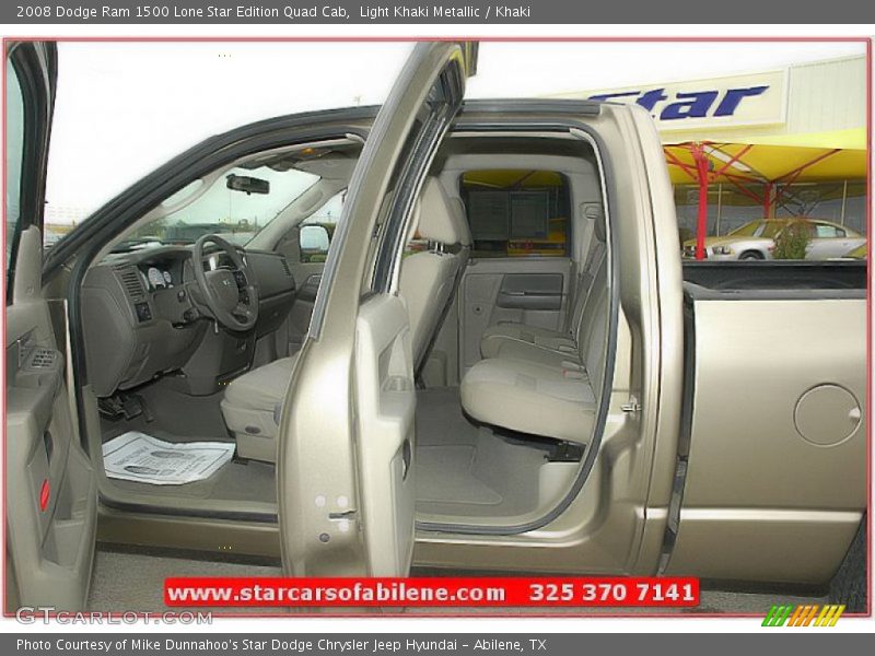 Light Khaki Metallic / Khaki 2008 Dodge Ram 1500 Lone Star Edition Quad Cab