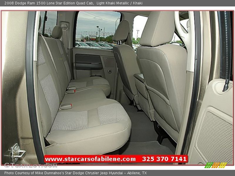 Light Khaki Metallic / Khaki 2008 Dodge Ram 1500 Lone Star Edition Quad Cab