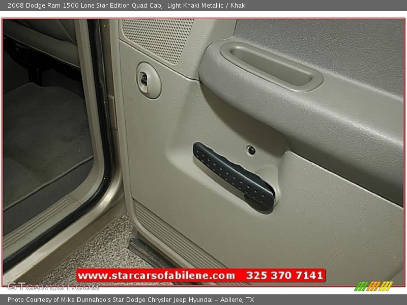 Light Khaki Metallic / Khaki 2008 Dodge Ram 1500 Lone Star Edition Quad Cab