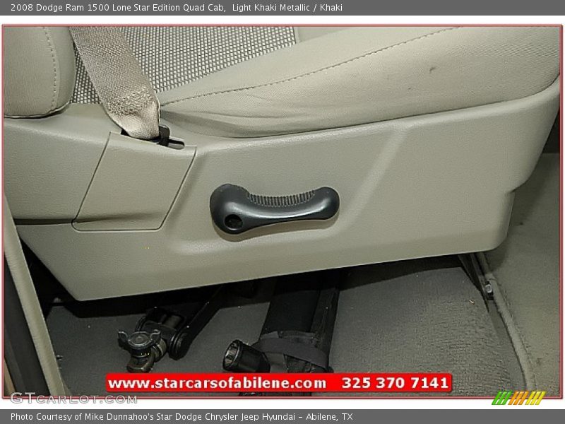 Light Khaki Metallic / Khaki 2008 Dodge Ram 1500 Lone Star Edition Quad Cab
