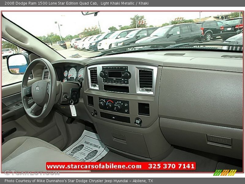 Light Khaki Metallic / Khaki 2008 Dodge Ram 1500 Lone Star Edition Quad Cab