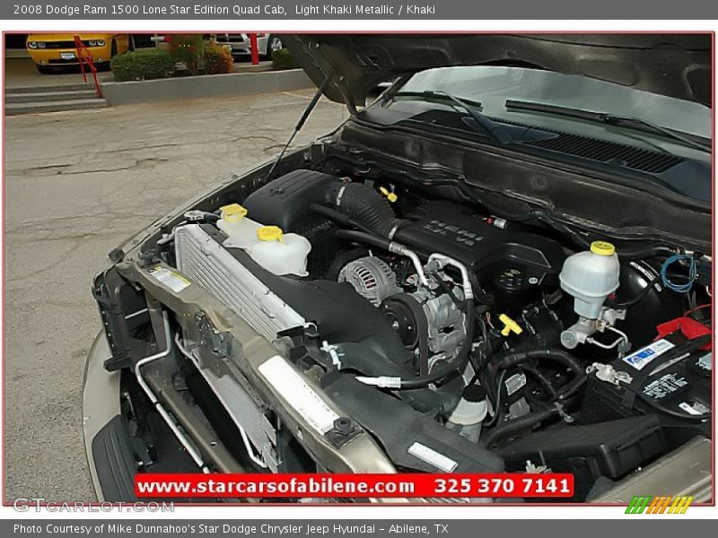 Light Khaki Metallic / Khaki 2008 Dodge Ram 1500 Lone Star Edition Quad Cab