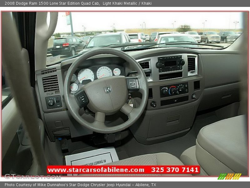 Light Khaki Metallic / Khaki 2008 Dodge Ram 1500 Lone Star Edition Quad Cab