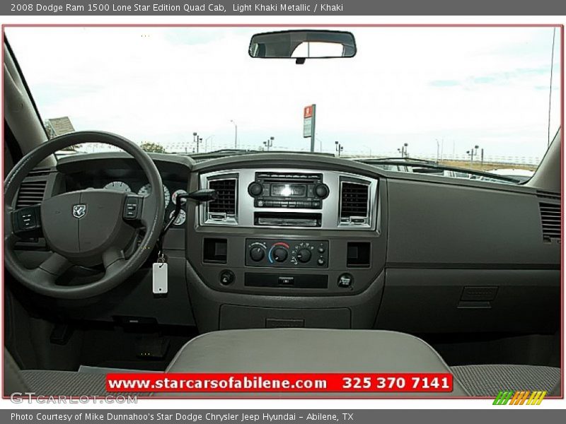 Light Khaki Metallic / Khaki 2008 Dodge Ram 1500 Lone Star Edition Quad Cab
