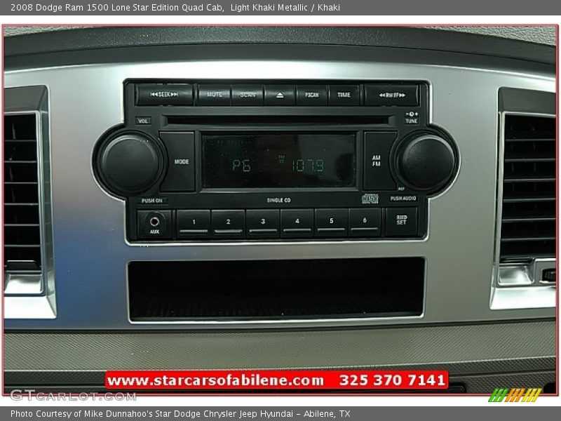Light Khaki Metallic / Khaki 2008 Dodge Ram 1500 Lone Star Edition Quad Cab