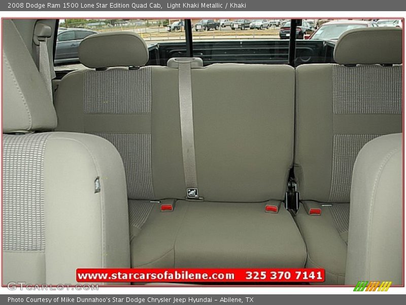 Light Khaki Metallic / Khaki 2008 Dodge Ram 1500 Lone Star Edition Quad Cab