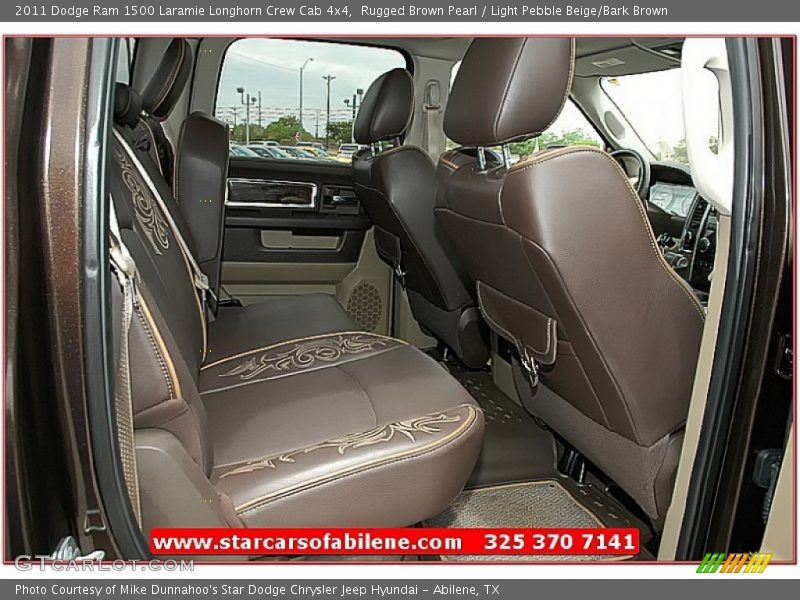 Rugged Brown Pearl / Light Pebble Beige/Bark Brown 2011 Dodge Ram 1500 Laramie Longhorn Crew Cab 4x4