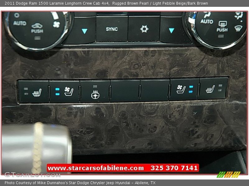 Rugged Brown Pearl / Light Pebble Beige/Bark Brown 2011 Dodge Ram 1500 Laramie Longhorn Crew Cab 4x4